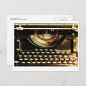 Carte Postale Customizable antique typewriter postcard (Devant / Derrière)