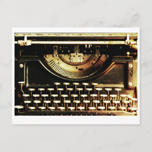 Carte Postale Customizable antique typewriter postcard (Devant)