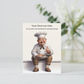 Carte Postale Customizable Any Occasion Cooking / Chef Postcard (Debout devant)