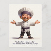 Carte Postale Customizable Any Occasion Cooking / Chef Postcard (Devant)