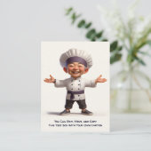 Carte Postale Customizable Any Occasion Cooking / Chef Postcard (Debout devant)