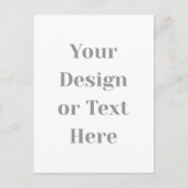 Carte Postale Customizable Your Design or Text Here Personalized (Devant)