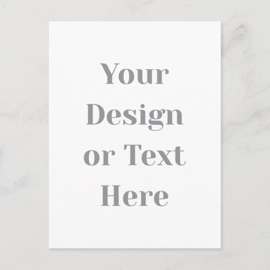 Carte Postale Customizable Your Design or Text Here Personalized (Devant)