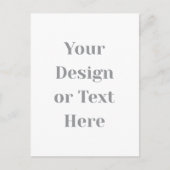 Carte Postale Customizable Your Design or Text Here Personalized (Devant)