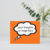 Carte Postale customize thought (Debout devant)