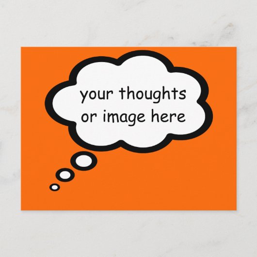Carte Postale customize thought (Devant)