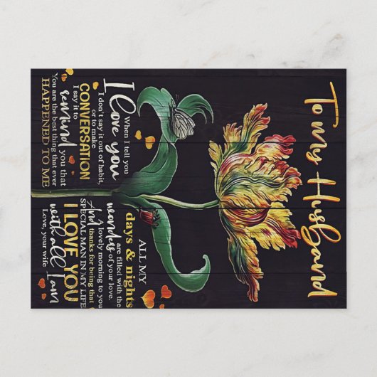 Carte Postale Customized Gift For Husband | Best gift for man (Devant)