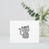 CARTE POSTALE CUT CAT DOODLE (Debout devant)