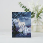 Carte Postale Cute adorable licorne mystique (Debout devant)
