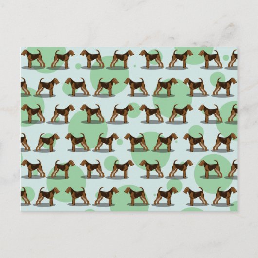 Carte Postale Cute Airedale Terrier Motif (Devant)