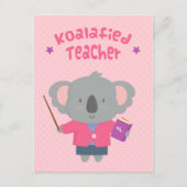 Carte Postale Cute Amuse Pun Koala Enseignant Ours (Devant)