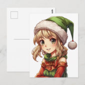 Carte Postale Cute Anime Elf (Devant / Derrière)