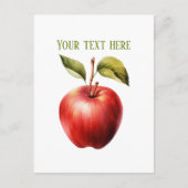 Carte Postale Cute apple vendors customizable (Devant)