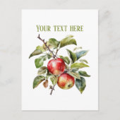 Carte Postale Cute apple vendors customizable  (Devant)