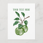Carte Postale Cute apple vendors customizable (Devant)