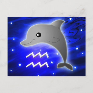 Carte Postale Cute Aquarius Zodiac