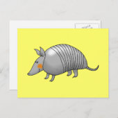 Carte Postale Cute armadillo (Devant / Derrière)