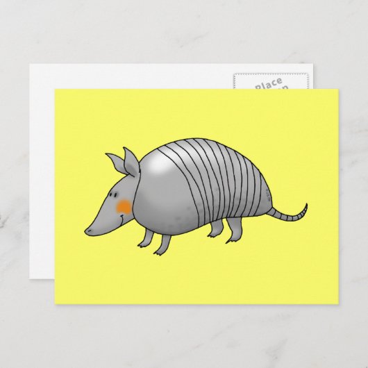 Carte Postale Cute armadillo (Devant / Derrière)