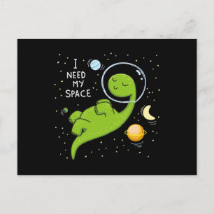 Carte Postale Cute astronaute dino