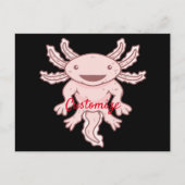 Carte Postale Cute Axolotl rose Thunder_Cove (Devant)