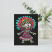 Carte Postale Cute Aztec Zombie (Debout devant)