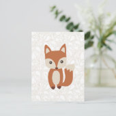Carte Postale Cute Baby Fox (Debout devant)