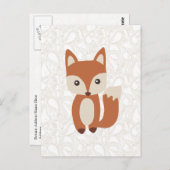 Carte Postale Cute Baby Fox (Devant / Derrière)