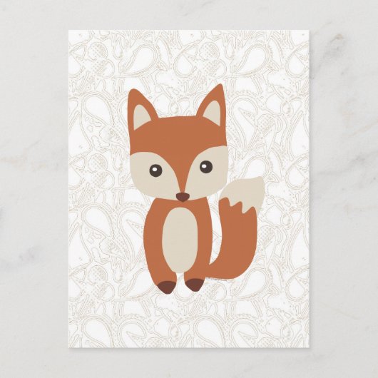 Carte Postale Cute Baby Fox (Devant)