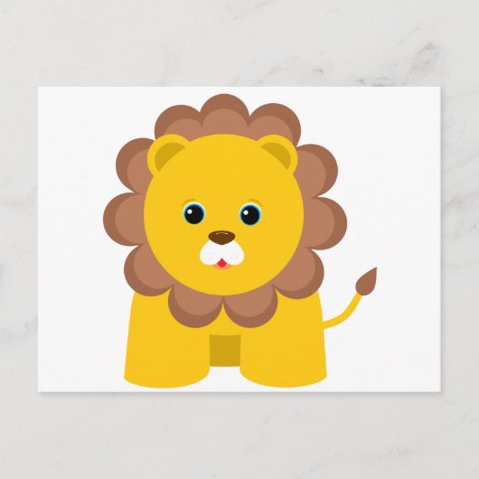 Carte Postale Cute Baby Lion (Devant)