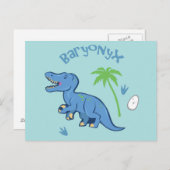 Carte Postale Cute Baryonyx (Devant / Derrière)