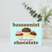 Carte postale Cute Bassoon (Debout devant)