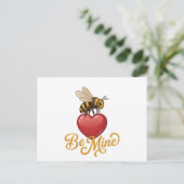 Carte Postale Cute Be Mine Honeycomb (Debout devant)