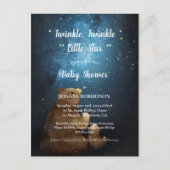 Carte Postale Cute Bear Twinkle Twinkle Little Star Baby shower (Devant)
