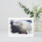 Carte postale Cute Beluga Whale (Debout devant)