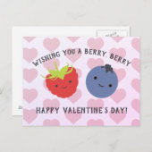 Carte Postale Cute Berry Heureuse Sainte-Valentin (Devant / Derrière)