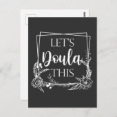 Carte Postale Cute Birth Doula (Devant / Derrière)