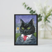 Carte postale Cute Black Cat Halloween (Debout devant)