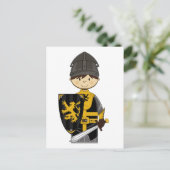 Carte postale Cute Black Knight (Debout devant)