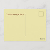 Carte Postale Cute Breakfast lovers ajouter du texte (Dos)