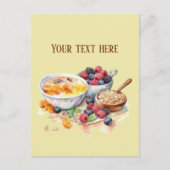Carte Postale Cute Breakfast lovers ajouter du texte (Devant)