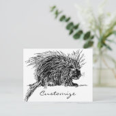 Carte Postale Cute Bristly Hedgehog Thunder_Cove (Debout devant)