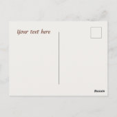 Carte Postale Cute café gnome ajouter du texte (Dos)