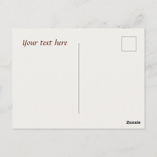 Carte Postale Cute café gnome ajouter du texte (Dos)