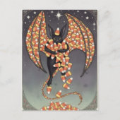 Carte Postale Cute Candy Bat Halloween (Devant)