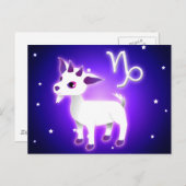 Carte Postale Cute Capricorn Zodiac (Devant / Derrière)