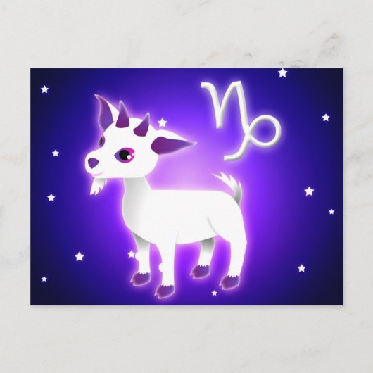 Carte Postale Cute Capricorn Zodiac (Devant)
