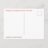 Carte Postale Cute Capybara Hugging Teddy Bear sur mesure (Dos)