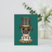 Carte Postale Cute Carlin Steampunk Chien Chien Chien Chien, tur (Debout devant)