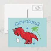 Carte Postale Cute Carnotaurus (Devant / Derrière)