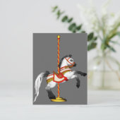 Carte Postale Cute Carousel Horse 1med (Debout devant)